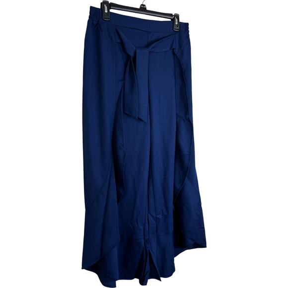 Truth + Style Regular Flounced Stretch Woven Pants Navy 2X NWOT Ruffle - Picture 12 of 12